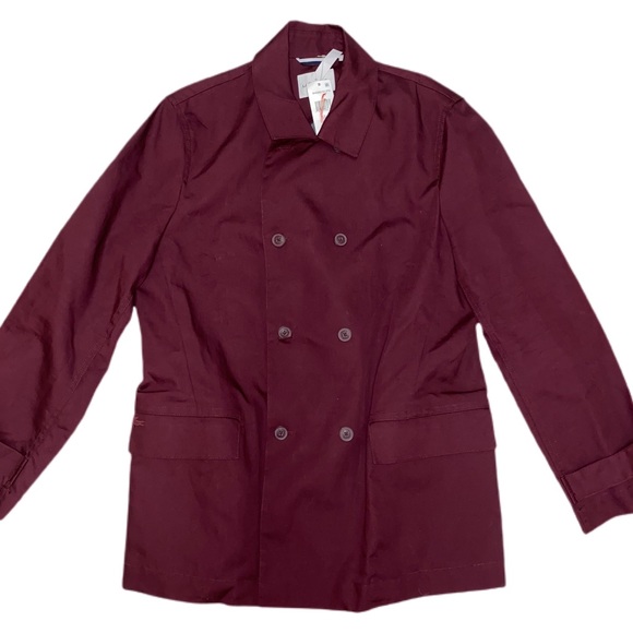NWT Lacoste Men's Water Repellent Vendange Cotton Pea Coat Jacket